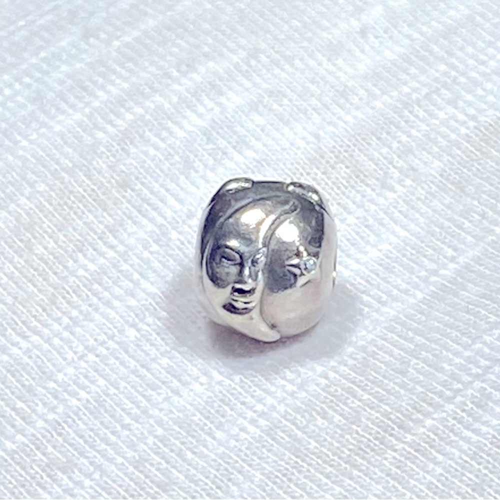 Pandora Moon and Stars sterling silver charm clip